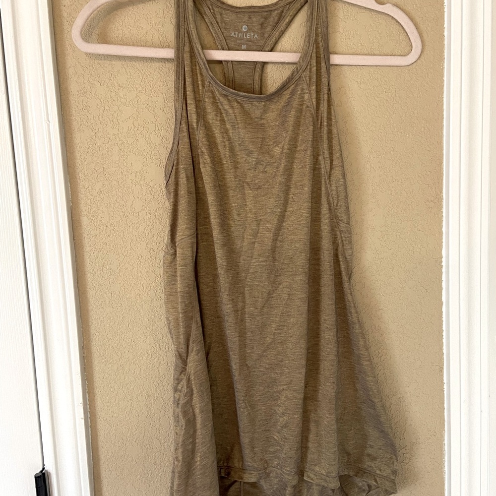 Gold Athleta top